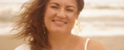 Beach smiling